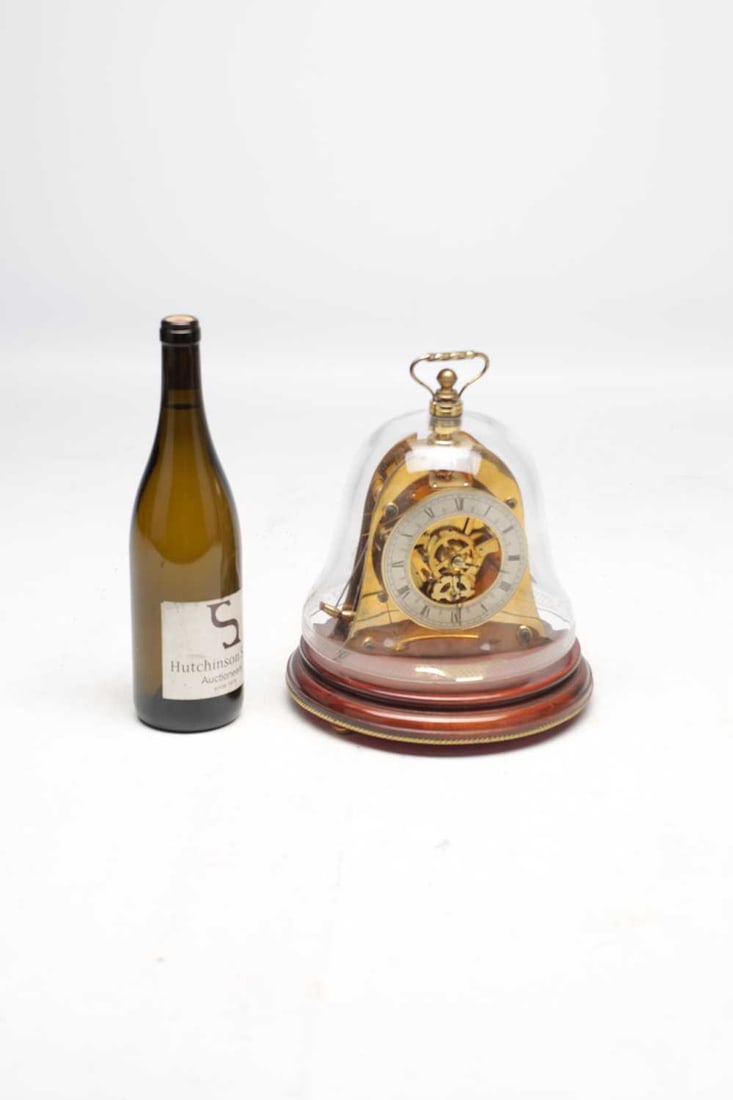 MAPPIN & WEBB, LONDON. A LATE 20TH CENTURY BRASS 'THE MARINER' SKELETON CLOCK MODELLED AS A SHIP'S B - 5