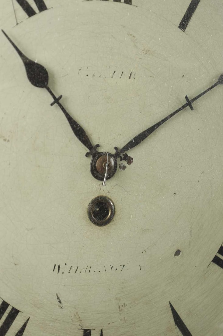 A 19TH CENTURY MAHOGANY CONVEX DIAL WALL CLOCK - 2