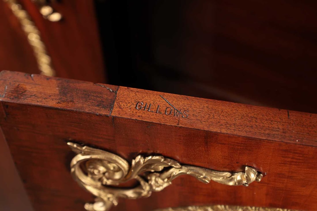 GILLOWS OF LANCASTER, A REGENCY MAHOGANY ENCLOSED CHEST OF DRAWERS WITH ORMOLU MOUNTS - 3