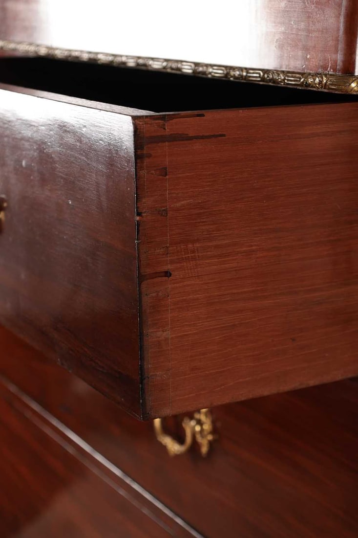GILLOWS OF LANCASTER, A REGENCY MAHOGANY ENCLOSED CHEST OF DRAWERS WITH ORMOLU MOUNTS - 7