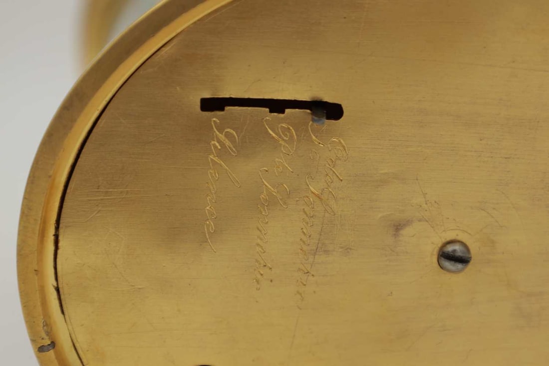 A LARGE LATE 19TH CENTURY FRENCH OVAL CASED FULLY ENGRAVED GRAND SONNERIE CARRIAGE CLOCK WITH CALEND - 4