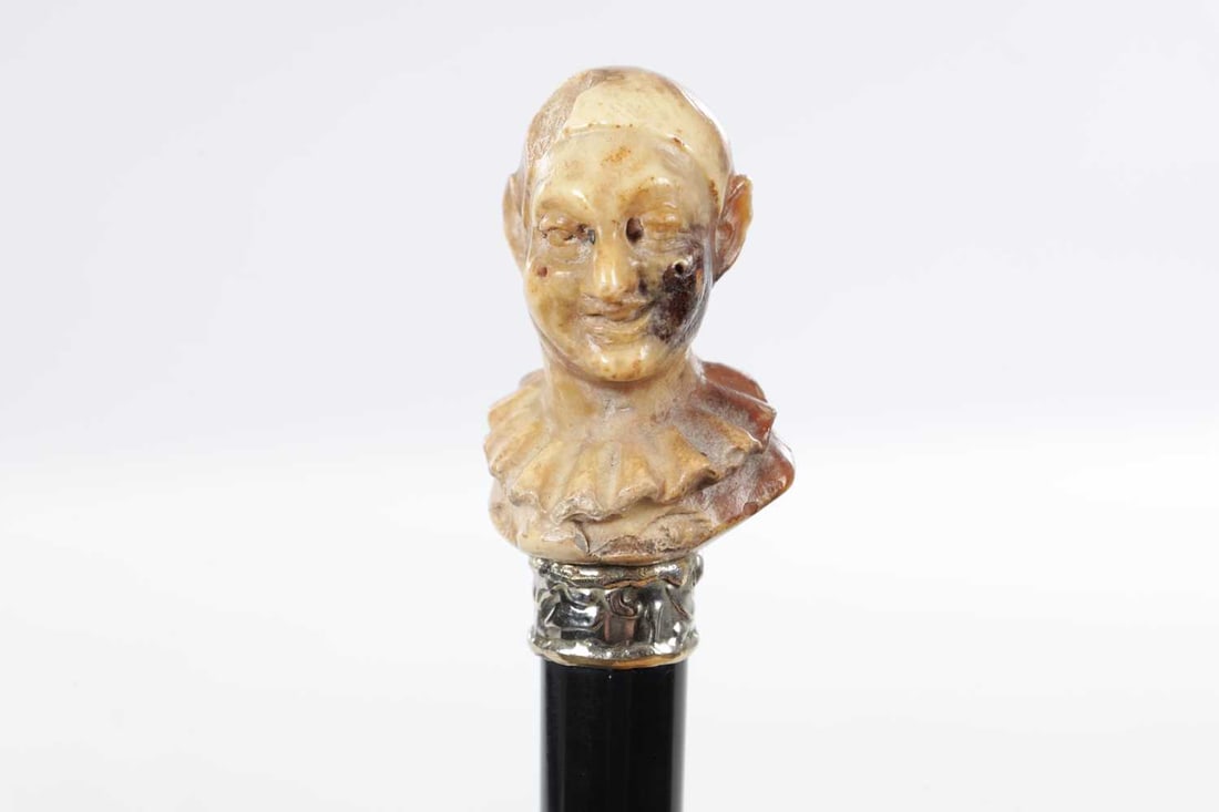 A LATE 19TH CENTURY STONE HANDLED CANE - 2