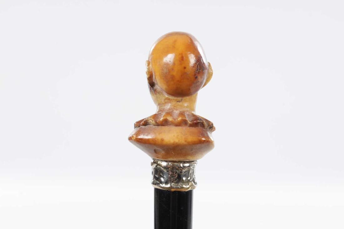 A LATE 19TH CENTURY STONE HANDLED CANE - 3
