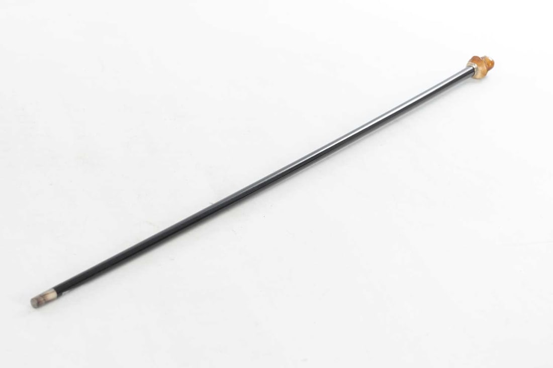 A LATE 19TH CENTURY STONE HANDLED CANE - 7