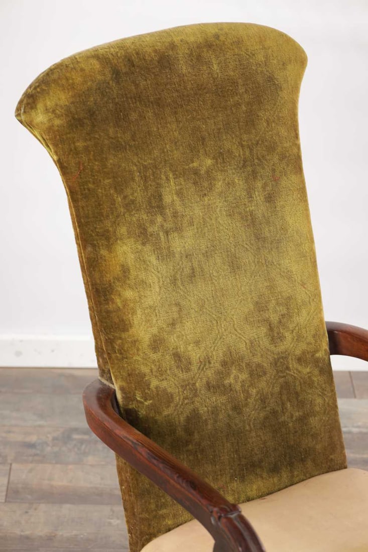 A LATE REGENCY ROSEWOOD LIBRARY CHAIR - 2