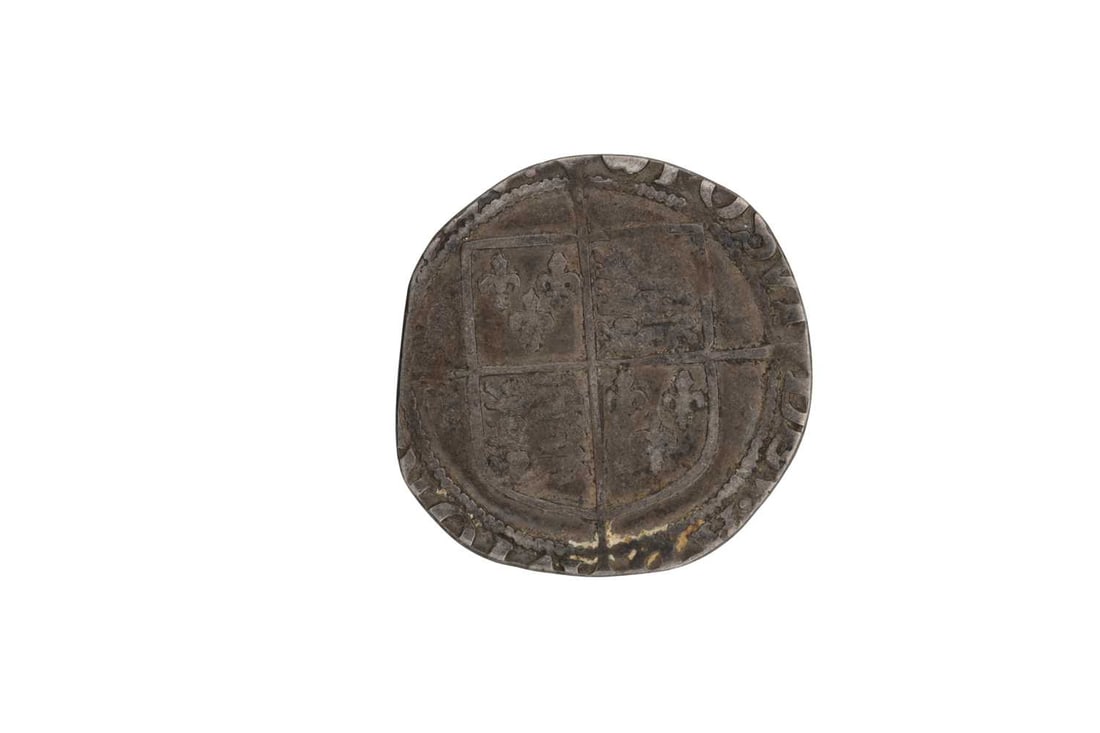 A CIRCA 1564 ENGLISH HAMMERED SILVER SIXPENCE OF ELIZABETH I - 2
