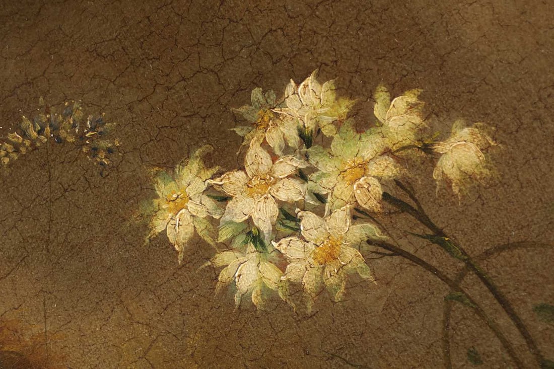 A LARGE PAIR OF CIRCA 1900 DUTCH OIL ON CANVAS STILL LIFE PAINTINGS - 7