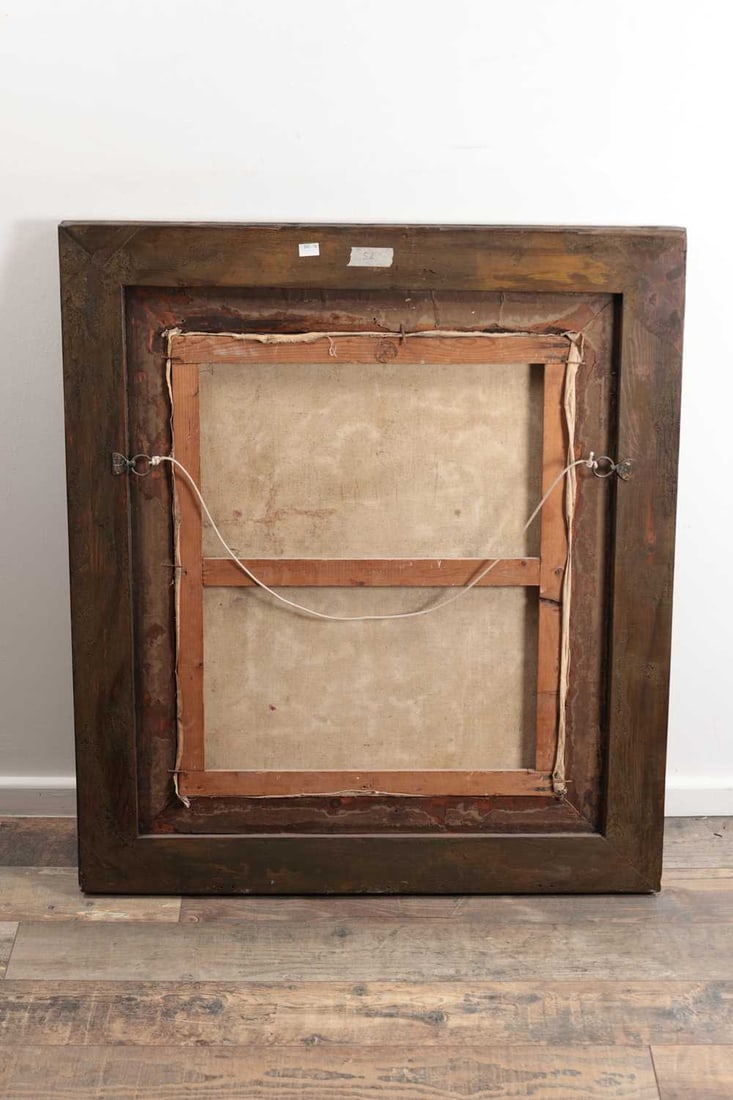 AN EDWARDIAN OIL ON CANVAS PORTRAIT OF A LADY SET IN A REGENCY BURR OAK FRAME - 7