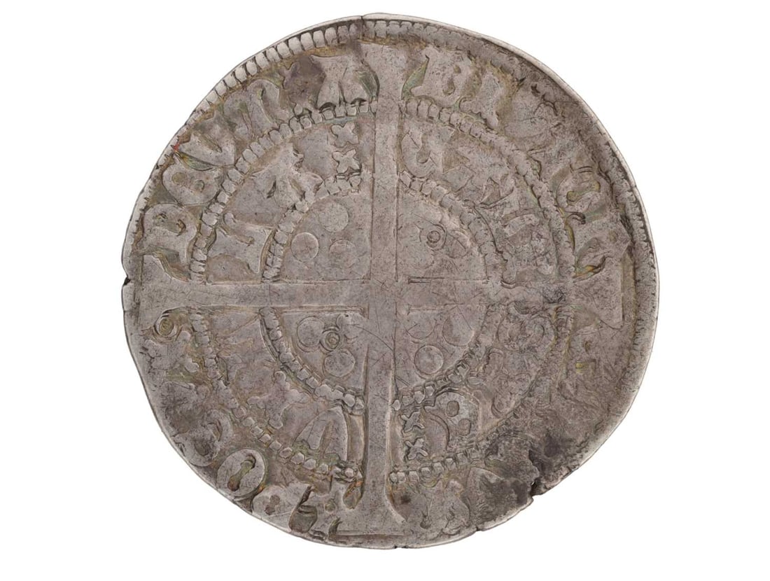 A PRE-TREATY PERIOD ENGLISH SILVER GROAT OF KING EDWARD III 1351-61 - 2