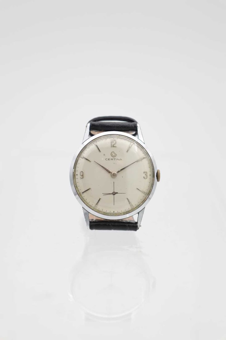 A MID-20TH CENTURY CERTINA STAINLESS STEEL WRISTWATCH - 2