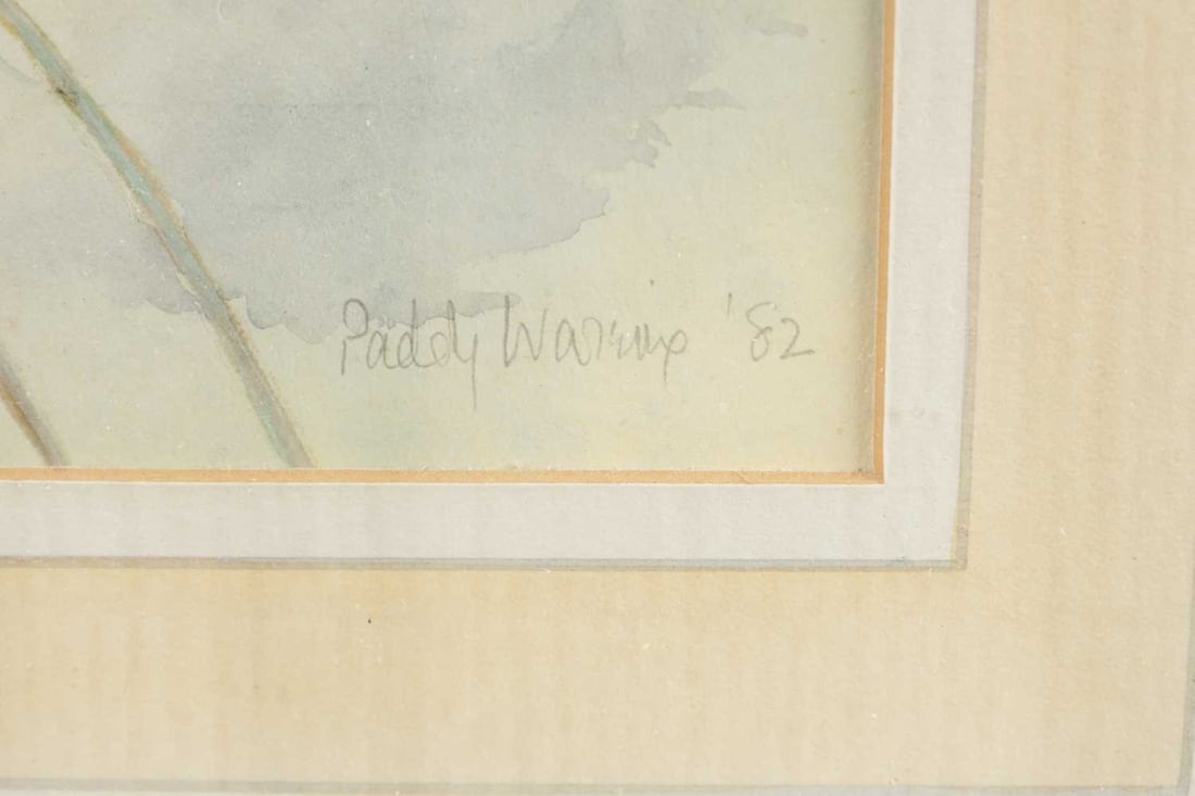 PADDY WAREING A WATERCOLOUR 'JUST A DREAM' DATED 1982 - 5