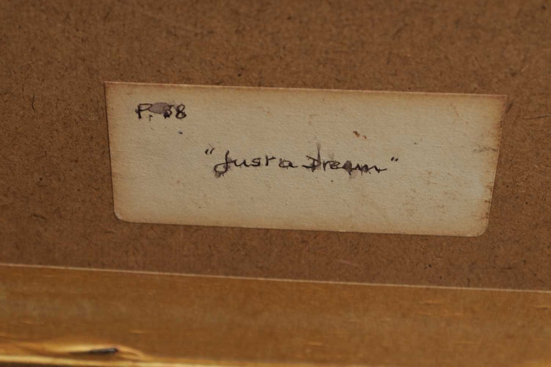 PADDY WAREING A WATERCOLOUR 'JUST A DREAM' DATED 1982 - 7
