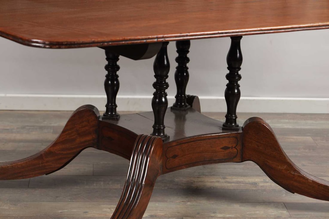 A LARGE REGENCY MAHOGANY CENTRE TABLE POSSIBLY BY GEORGE BULLOCK - 4