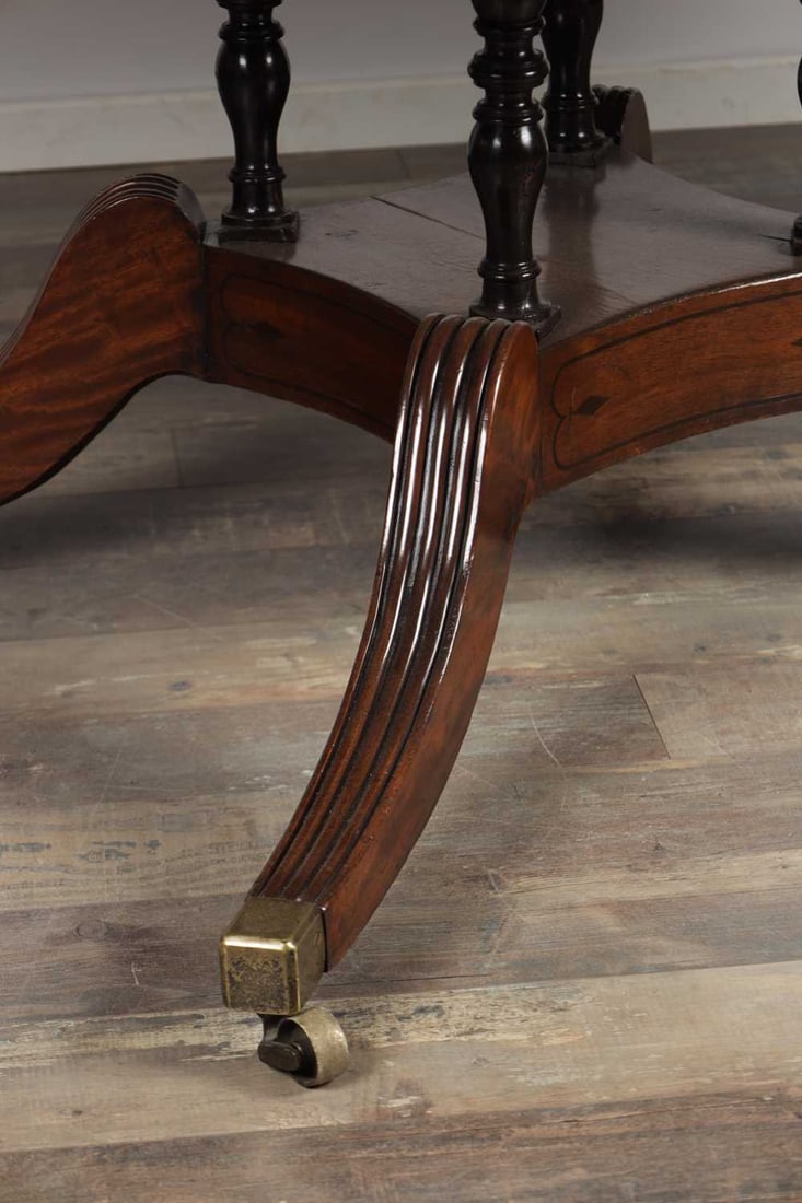 A LARGE REGENCY MAHOGANY CENTRE TABLE POSSIBLY BY GEORGE BULLOCK - 5
