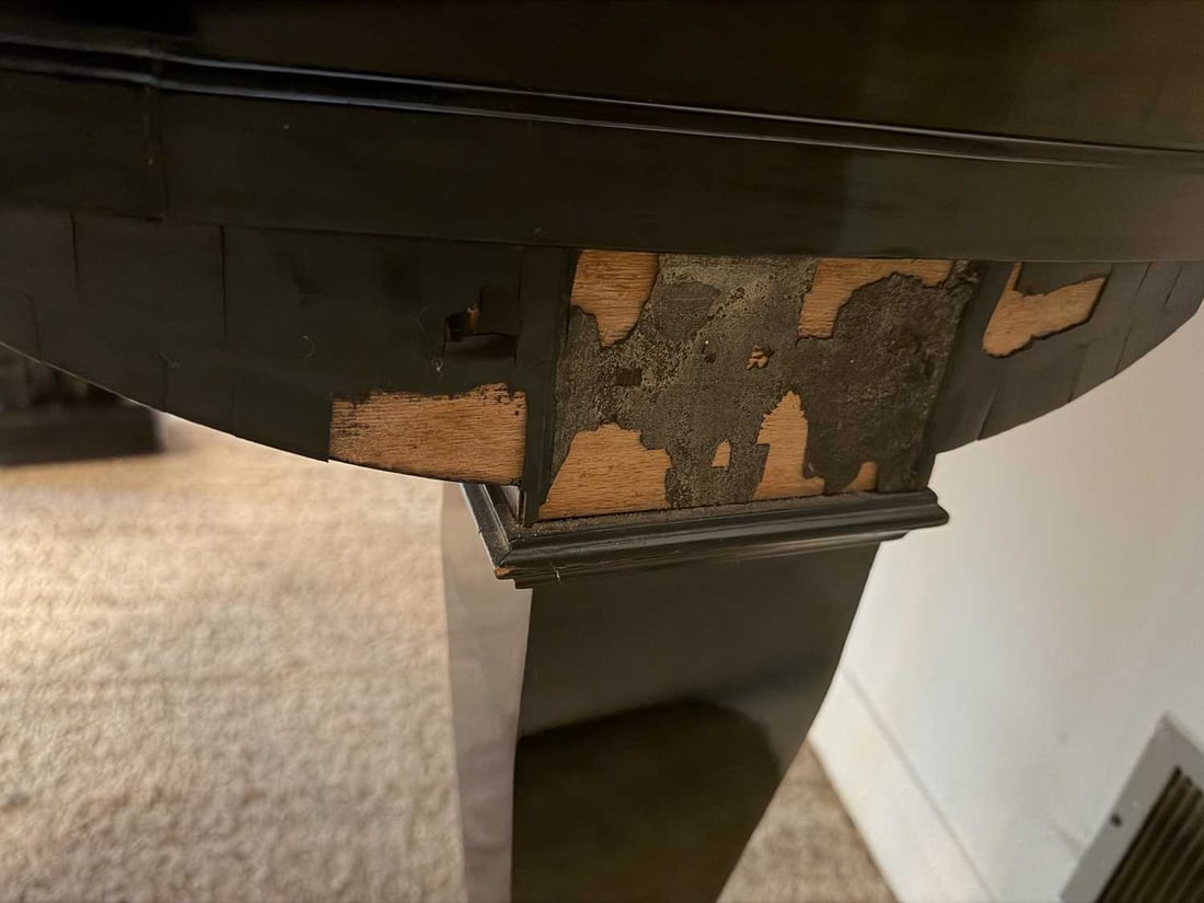 AN EARLY 20TH CENTURY GERMAN EBONISED BABY GRAND PIANO BY SCHEIDMAYER - 2