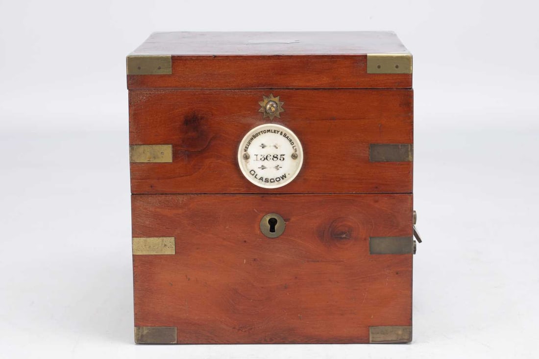 KELVIN BOTTOMLEY & BAIRD, GLASGOW. A LATE 19TH CENTURY TWO-DAY MARINE CHRONOMETER - 3