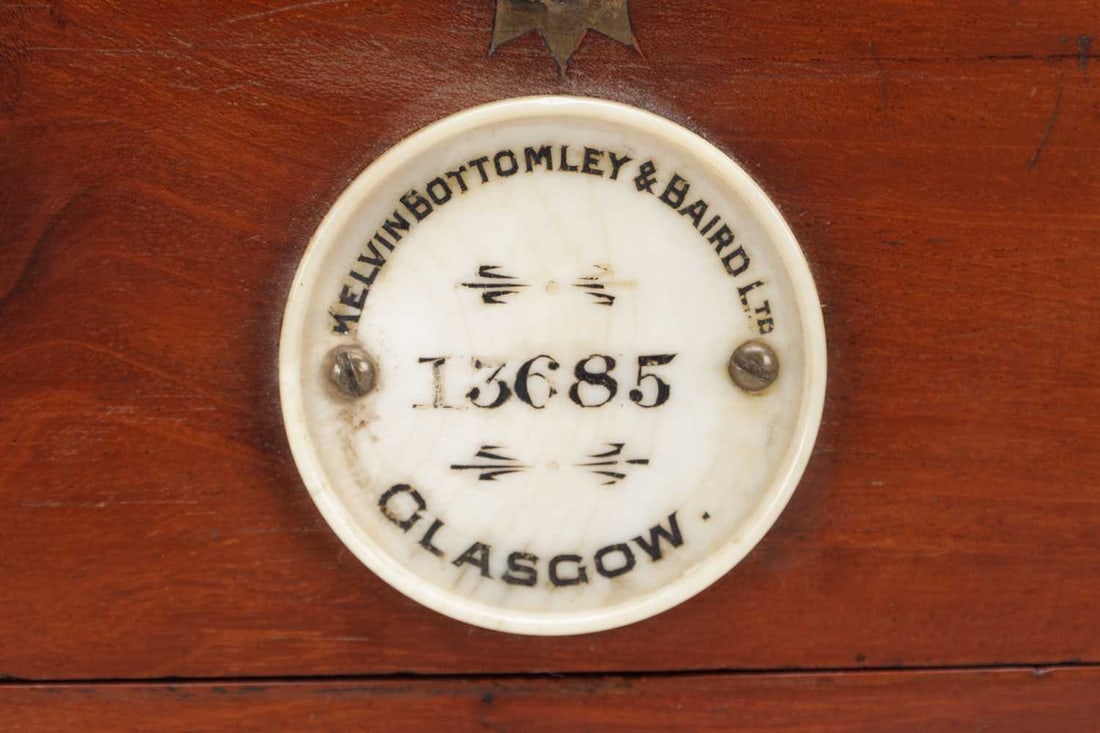 KELVIN BOTTOMLEY & BAIRD, GLASGOW. A LATE 19TH CENTURY TWO-DAY MARINE CHRONOMETER - 4