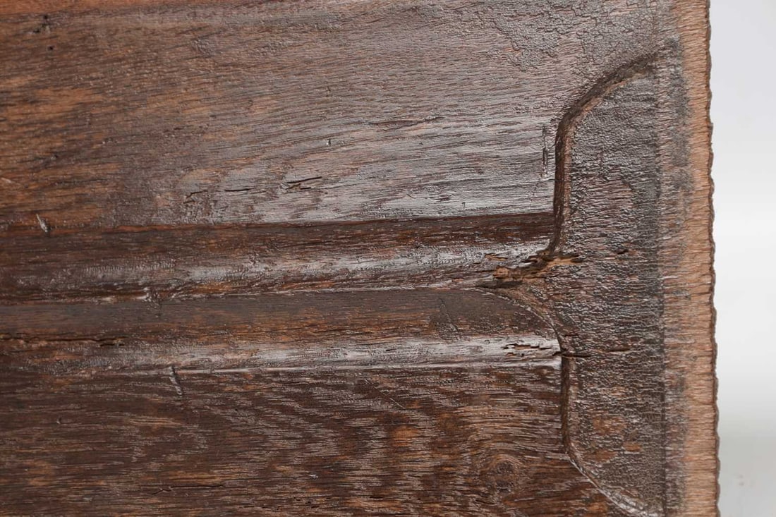 A PAIR OF 16TH CENTURY OAK LINENFOLD CARVED PANELS - 4