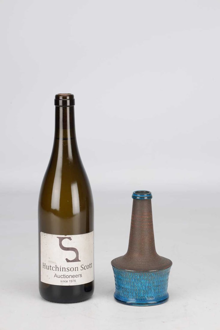 NILS KÄHLER A 1960S DANISH BLUE-GLAZED STONEWARE VASE FOR THE HERMAN A. KÄHLER CERAMICS WO - 2
