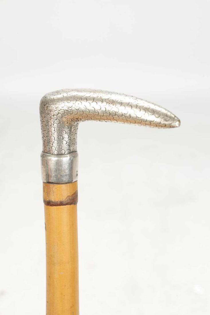 TWO LATE 19TH CENTURY SILVER MOUNTED WALKING CANES - 7