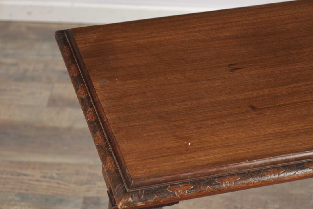 A LATE 19TH CENTURY WALNUT AESTHETIC PERIOD SIDE TABLE - 2