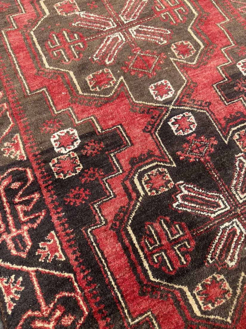 A PERSIAN WOOL CARPET - 5