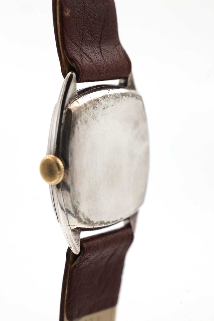 A 1930S SILVER ROLEX 'UNICORN' CUSHION-CASE WRISTWATCH - 4
