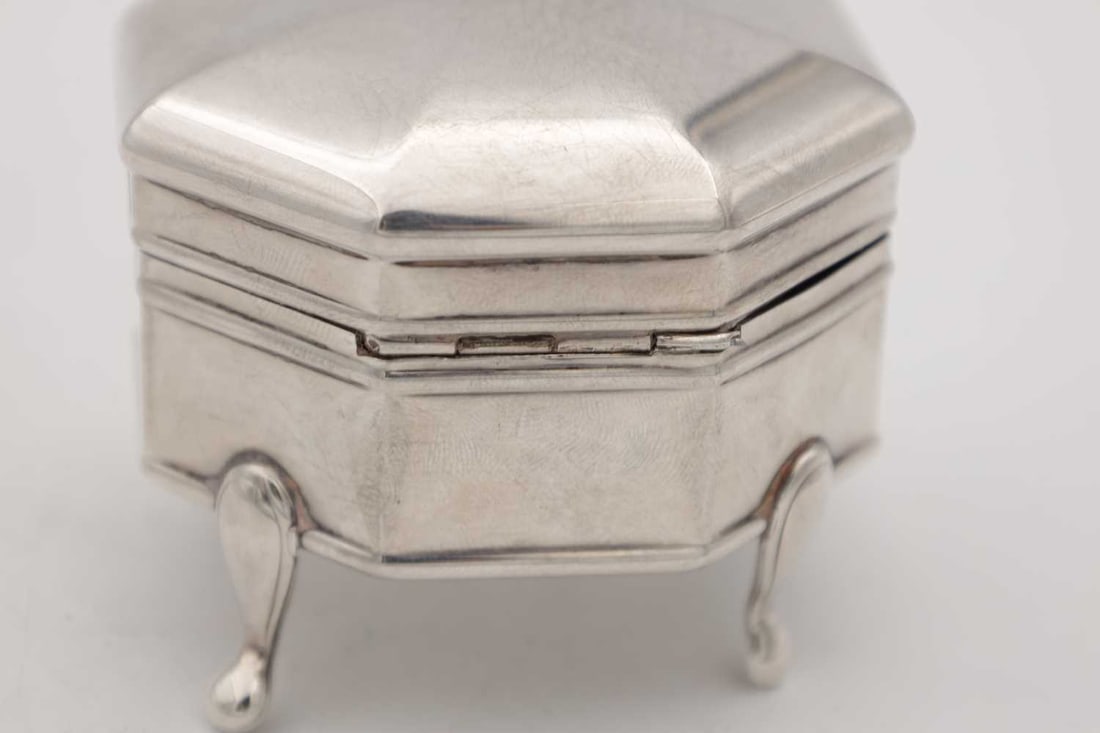 TWO SILVER TRINKET BOXES - 5