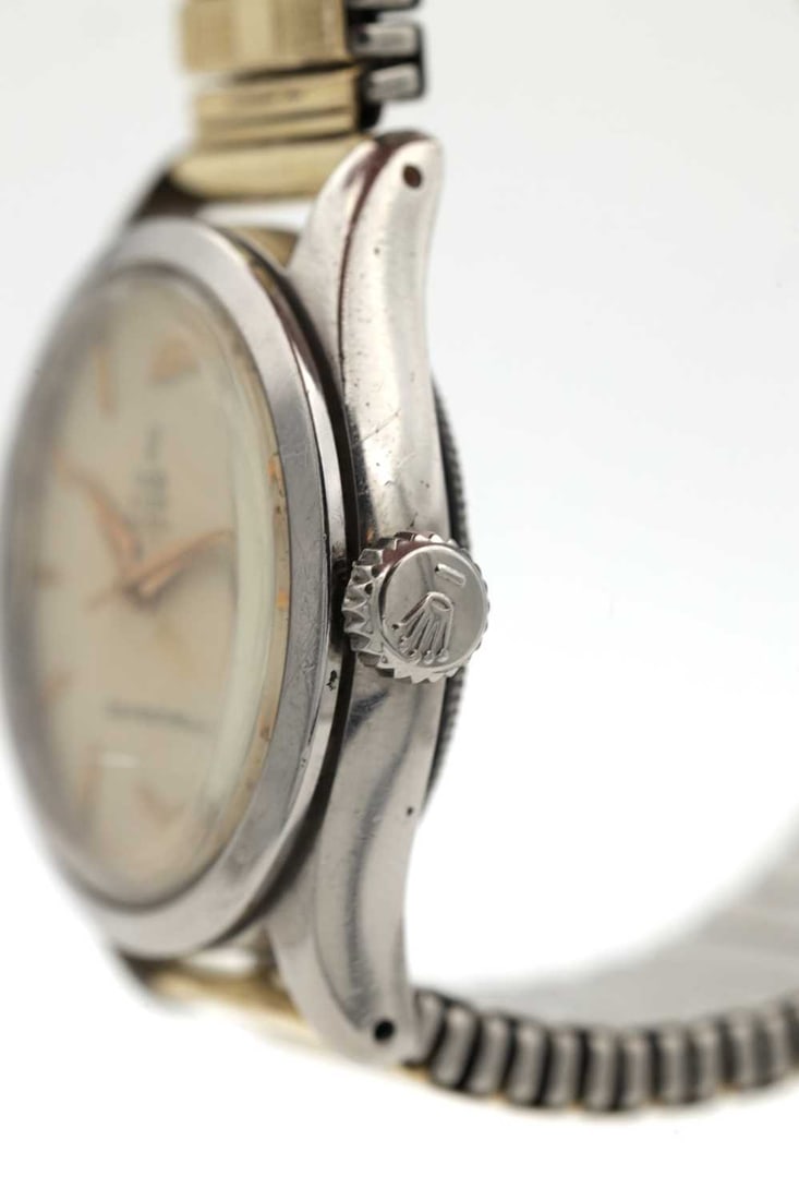A MID 20TH CENTURY TUDOR STAINLESS STEEL OYSTER ROYAL WRISTWATCH - 4