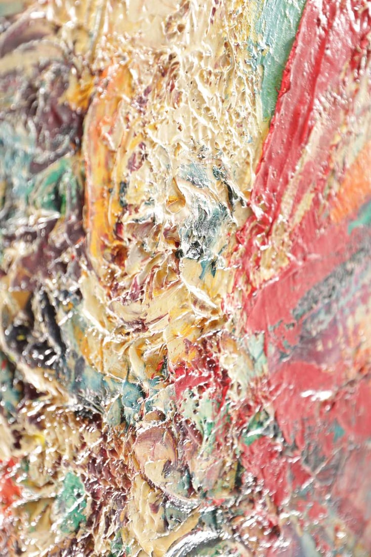 HENRY ROLAND (1919-2000) AN ABSTRACT OIL ON CANVAS - 3