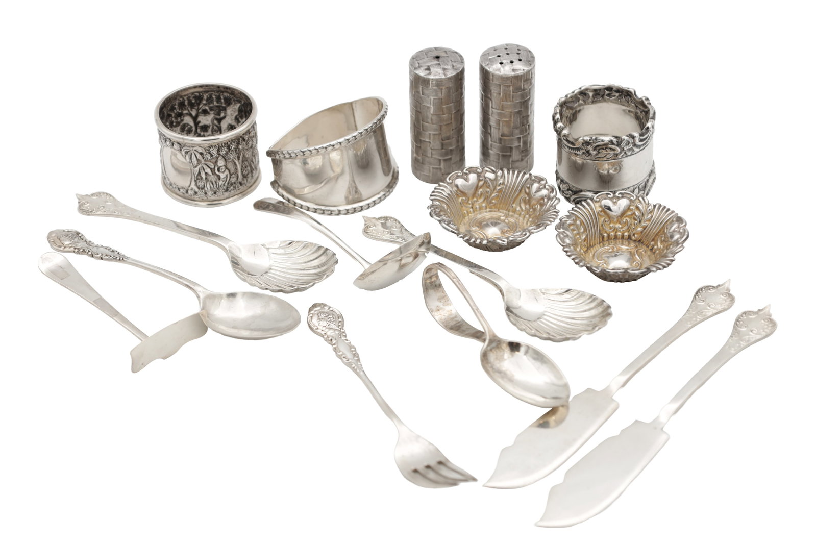 A COLLECTION OF 20TH CENTURY SILVER TABLEWARE (1 of 14)