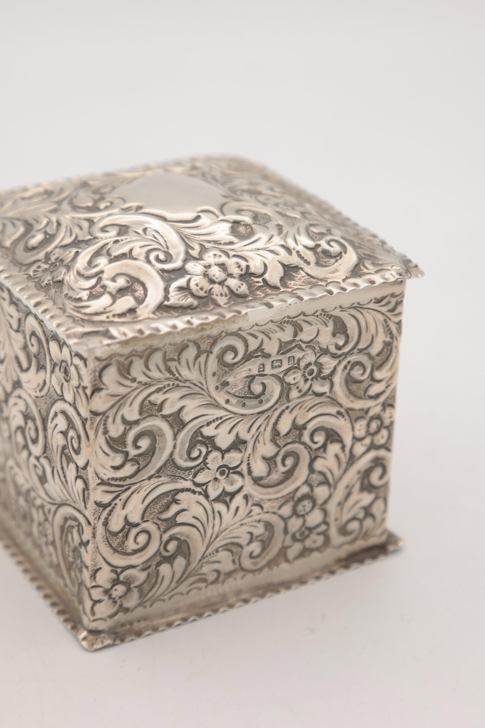 TWO SILVER BOXES - 4