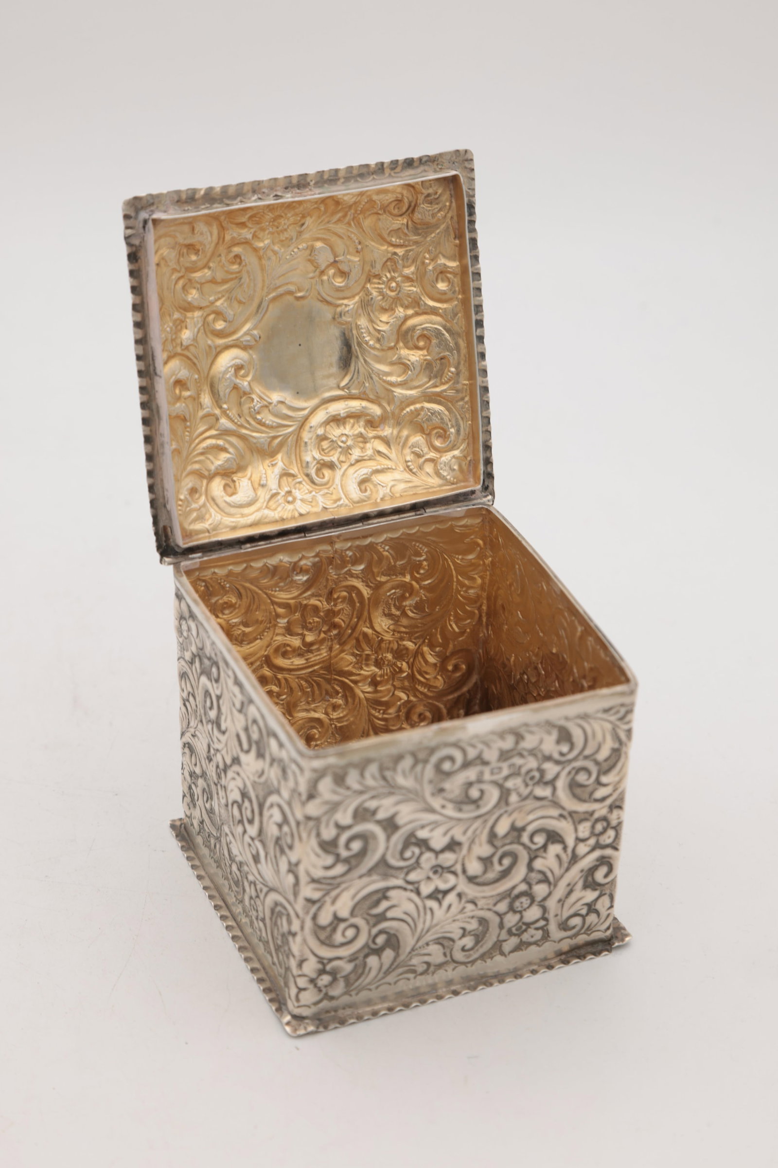 TWO SILVER BOXES - 5