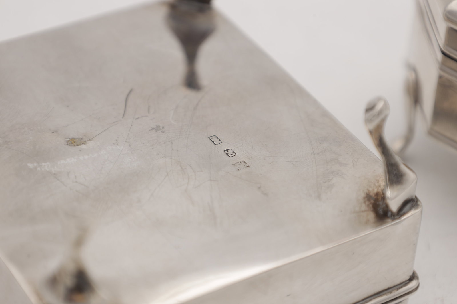TWO SILVER TRINKET BOXES - 2