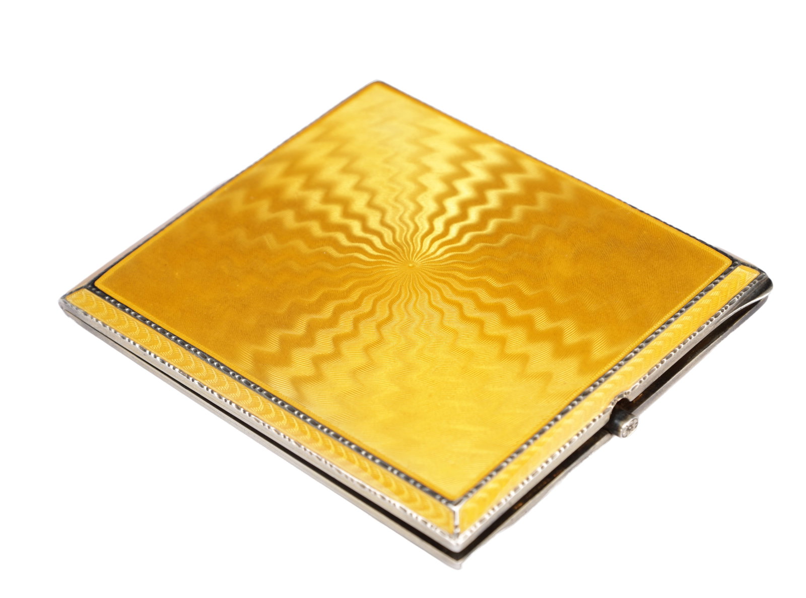 A 19TH CENTURY CONTINENTAL SILVER GILT AND GUILLOCHE ENAMEL CARD CASE (1 of 5)