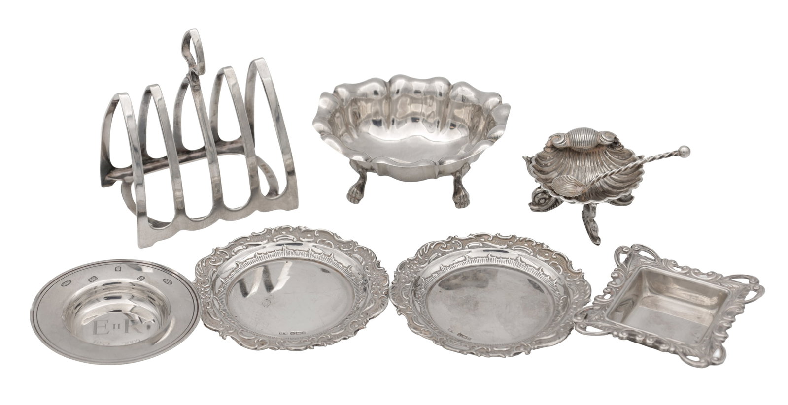 A COLLECTION OF SILVER ITEMS (1 of 7)