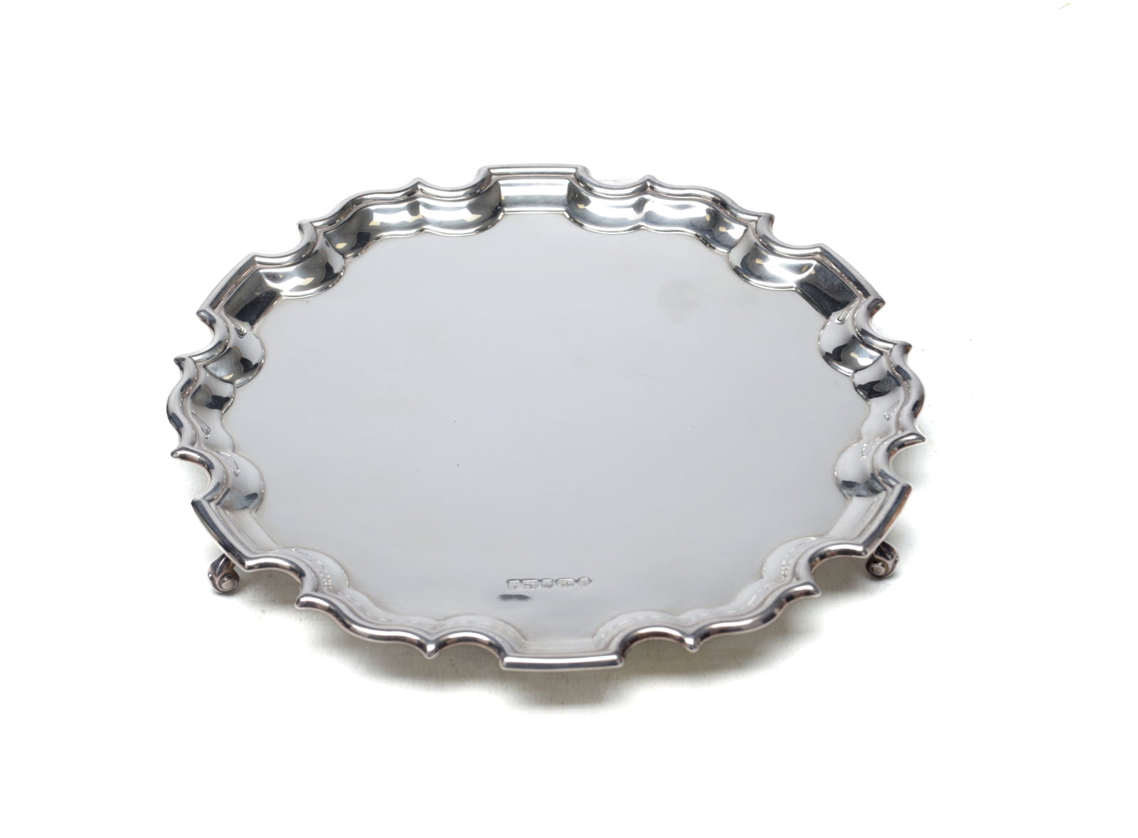 A CASED SILVER SALVER BY CARRS (1 of 3)