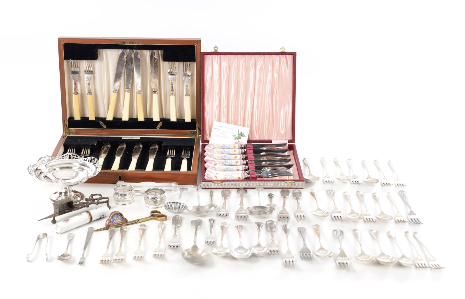 A COLLECTION OF 19TH/20TH CENTURY SILVER-PLATED FLATWARE AND OTHER ITEMS (1 of 10)