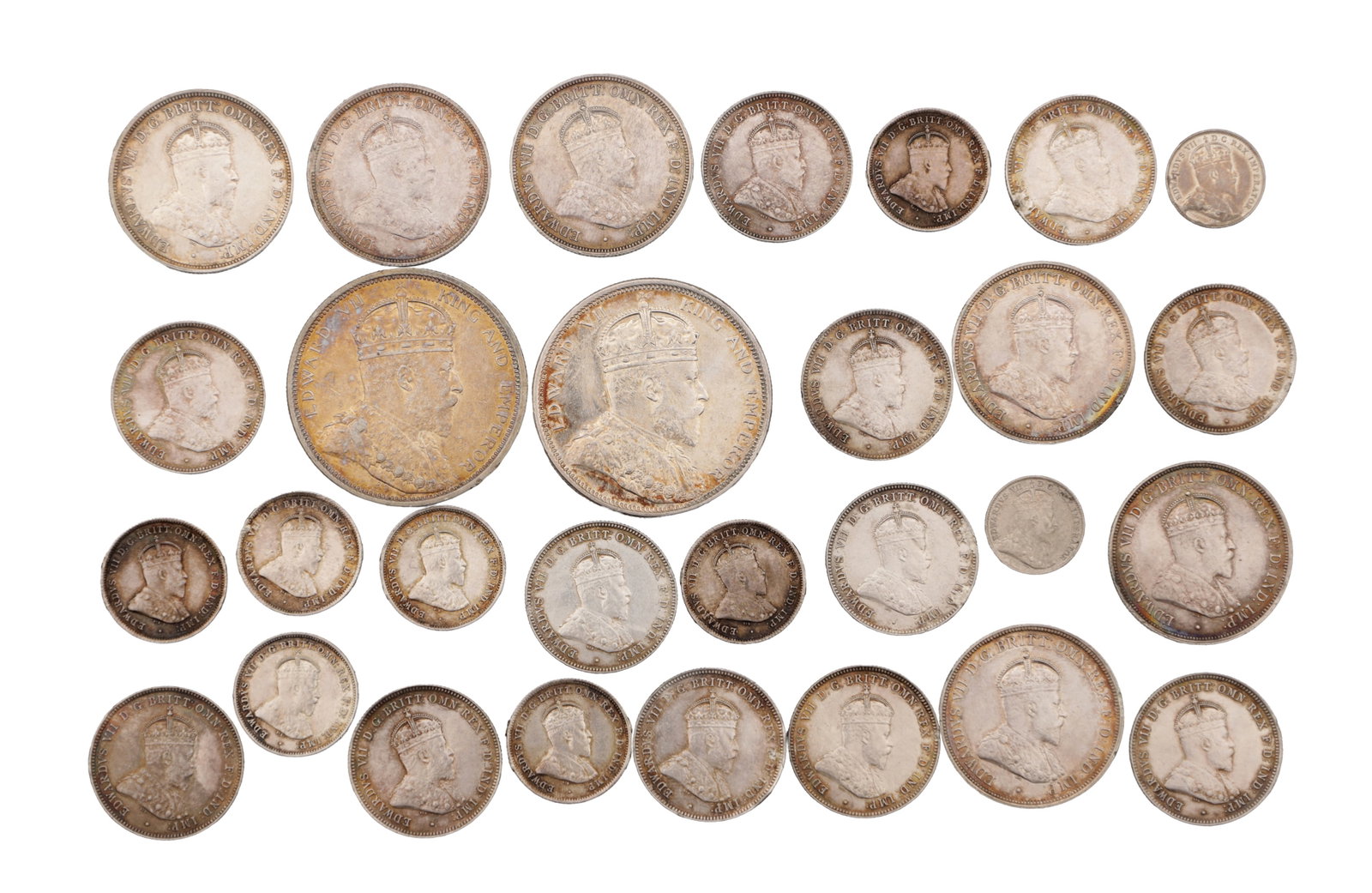 A COLLECTION OF STRAITS SETTLEMENTS SILVER COINS (1 of 2)