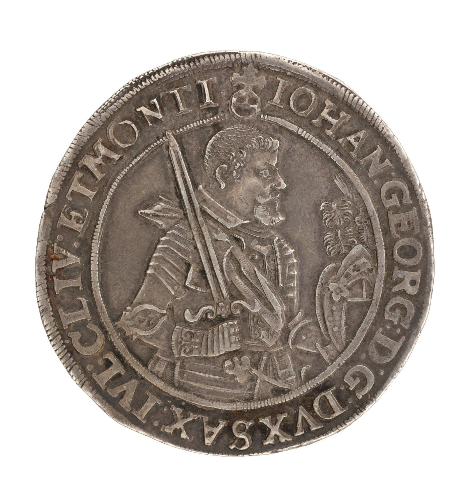A 1624 SAXONY SILVER THALER (1 of 2)