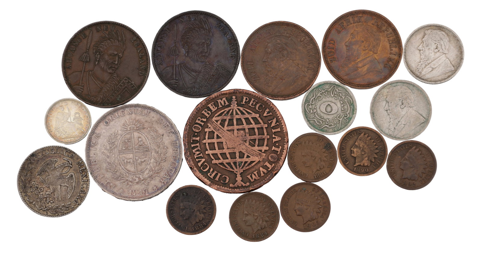 A COLLECTION OF WORLD COINS (1 of 2)