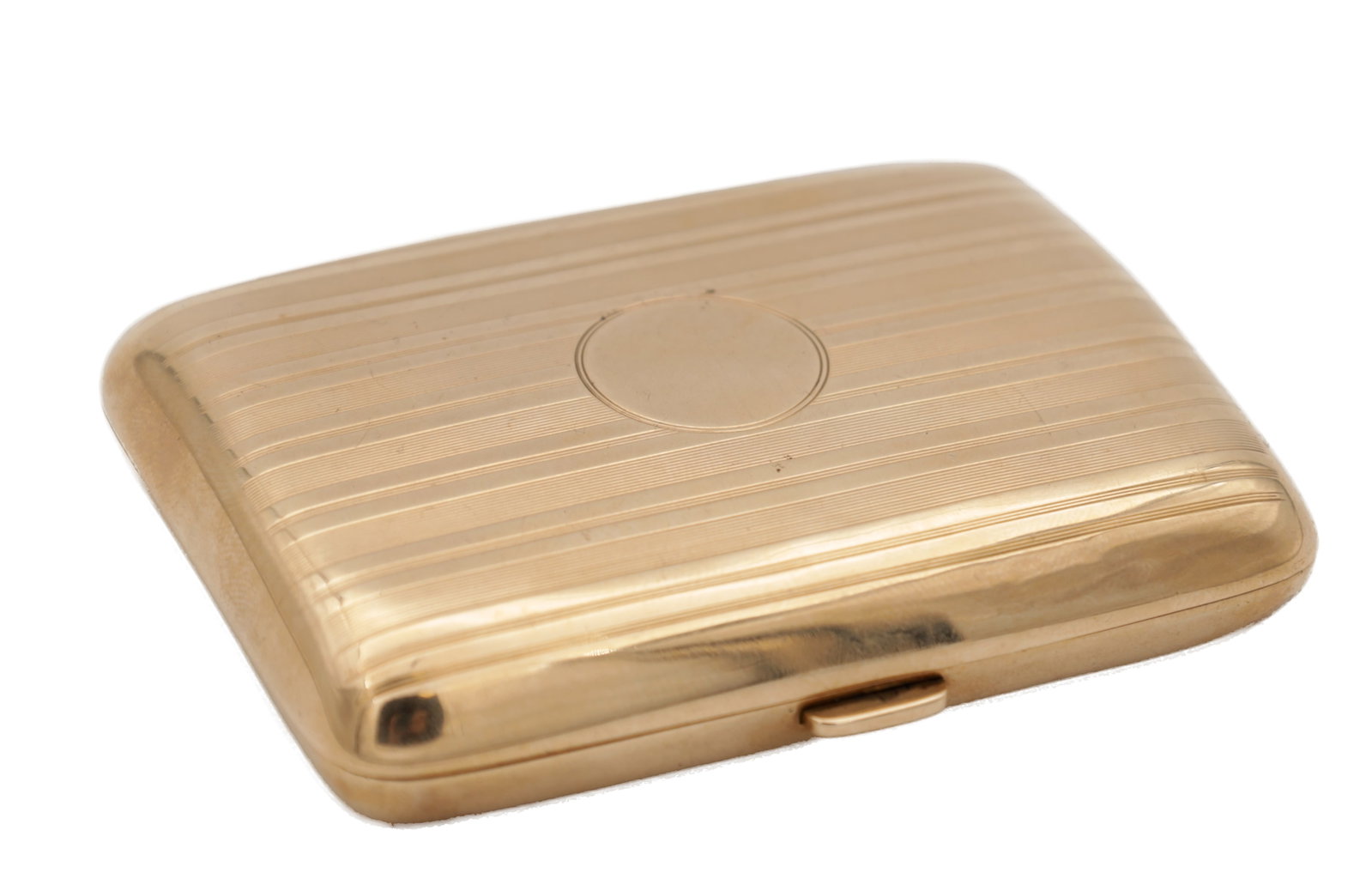 A 1920S 9CT YELLOW GOLD CIGARETTE CASE (1 of 4)