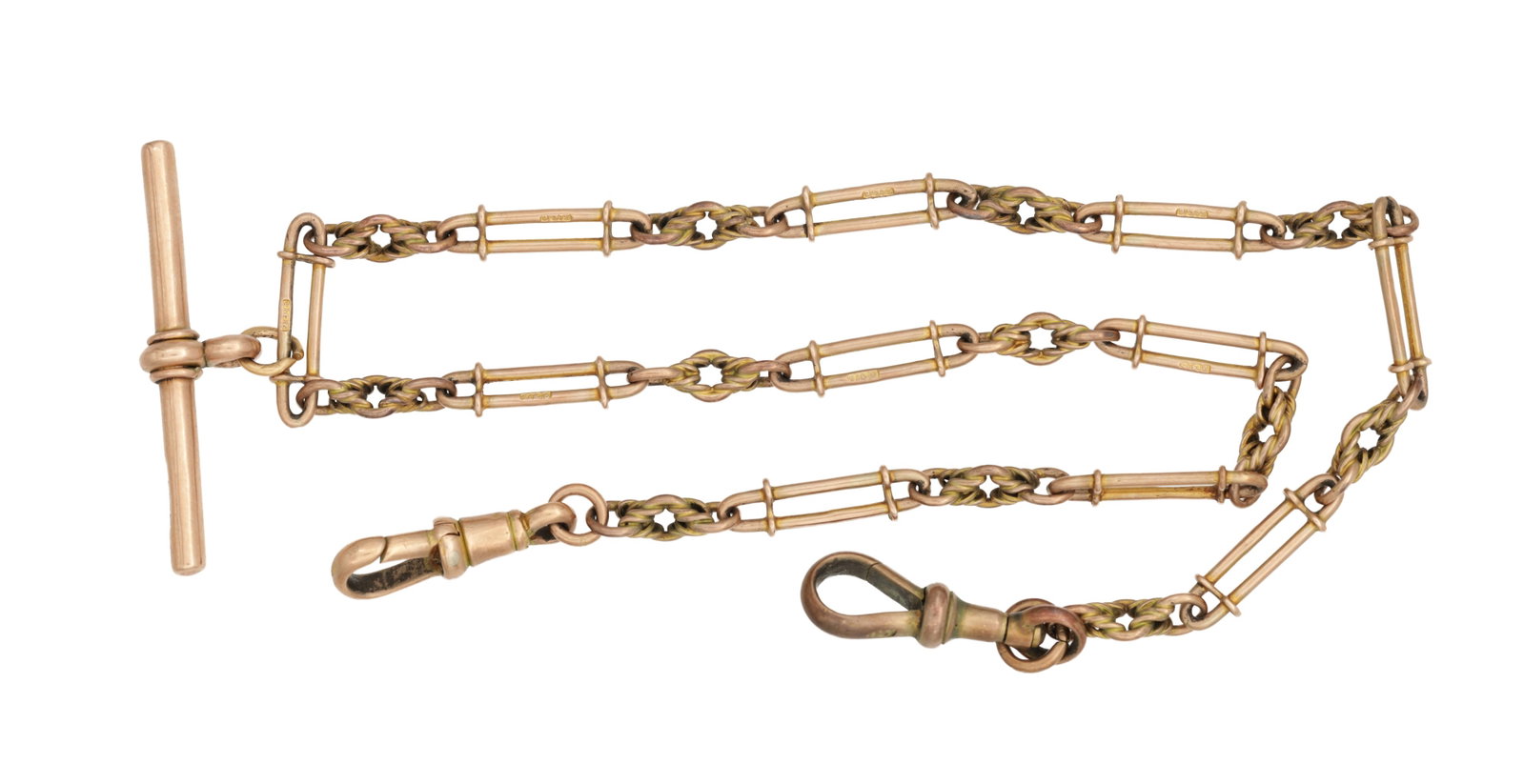 A 9CT GOLD POCKET WATCH CHAIN (1 of 2)