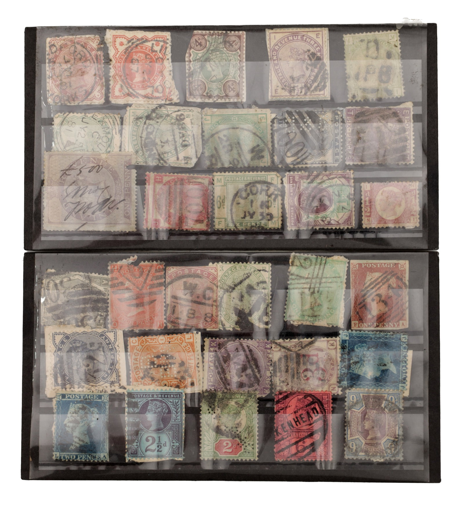 A COLLECTION OF QUEEN VICTORIA GREAT BRITAIN POSTAGE STAMPS (1 of 3)