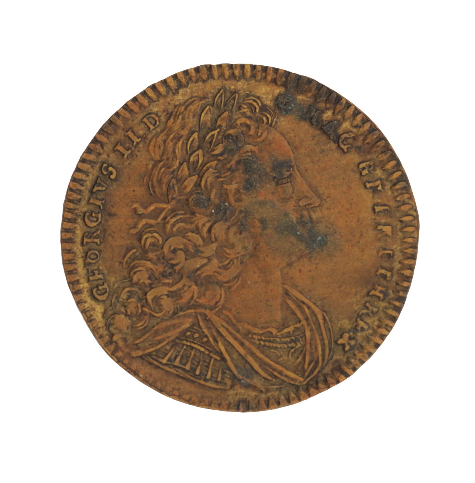 A 1727 GEORGE II CORONATION MEDAL (1 of 2)