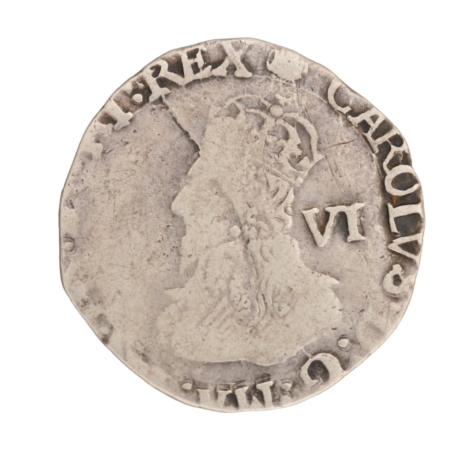 A KING CHARLES I SILVER SHILLING (1 of 2)