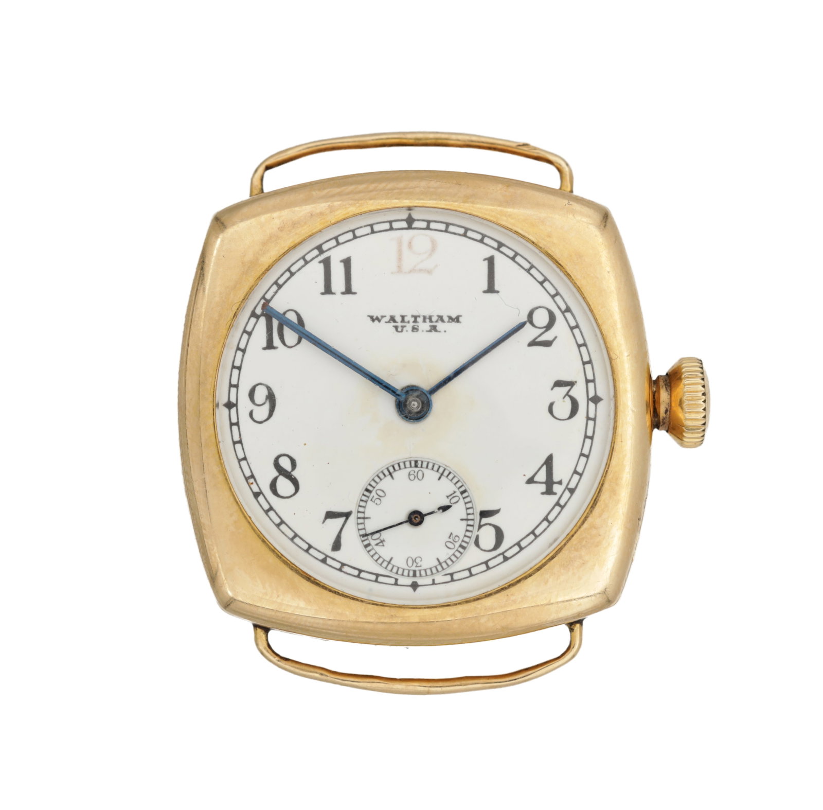 AN 18CT GOLD WALTHAM WRIST WATCH (1 of 4)
