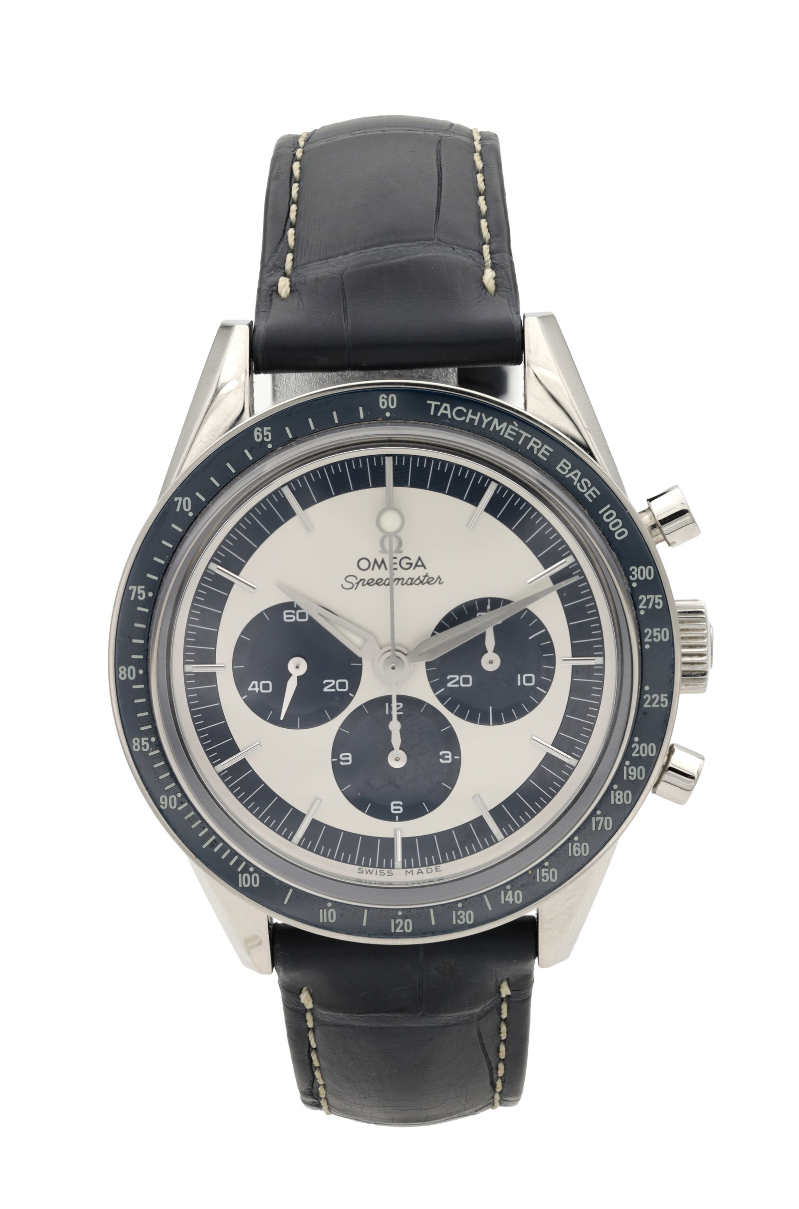 A GENTLEMAN'S OMEGA SPEEDMASTER CK2998 LIMITED EDITION STAINLESS STEEL CHRONOGRAPH WRISTWATCH (1 of 11)