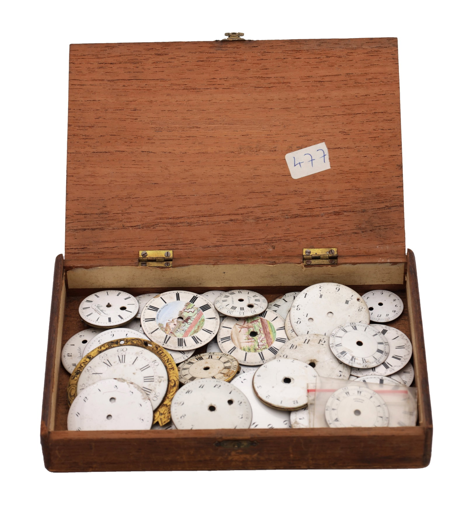 A COLLECTION OF ENAMEL POCKET WATCH DIALS (1 of 3)