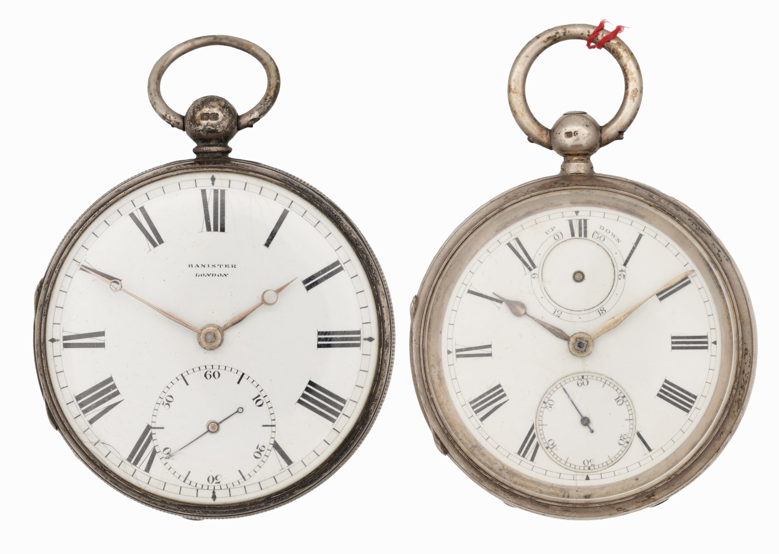 A COLLECTION OF THREE OPEN FACED POCKET WATCHES (1 of 9)
